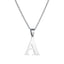 Alphabet Letter Stainless Steel Pendant