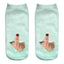 Cartoon Middle Finger Unisex Soft Short Socks