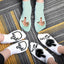 Cartoon Middle Finger Unisex Soft Short Socks