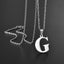 Alphabet Letter Stainless Steel Pendant