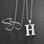 Alphabet Letter Stainless Steel Pendant