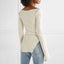 Women's Side Split Knitted Sweater