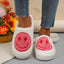 Cartoon Smile Furry House Slippers