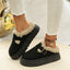 Toasty Toes Fur Lined Suede Slip-Ons