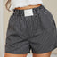 Lazy Day High Waist Striped Shorts