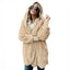 Fluff It Up Double Fleece Cardigan Hooded Jacket