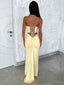 Yellow Delight Strapless Women's Dress