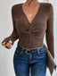 Warmth with a Twist Long Sleeve Knit Sweater