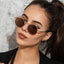 Trendy Round Sunglasses with Metal Frame