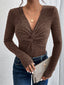 Warmth with a Twist Long Sleeve Knit Sweater