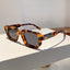 Vintage Rectangle Frame Sunglasses