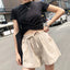 Linen Luxe High Waisted Casual Shorts