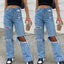 Forever Blue Ripped High Waist Denim Jeans