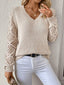 Knit Knack Effortless V Neck Pullover Knit Sweater