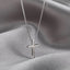 Minimalist Silver Cross Pendant Necklace