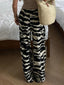 Zebra Print Women's Casual Pants