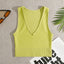 Women's Seamless Rib-Knit V-neck Yoga Vest