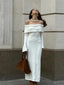 Women's Elegant Off Shoulder Knit Dress