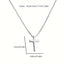 Minimalist Silver Cross Pendant Necklace