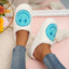 Cartoon Smile Furry House Slippers