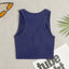 Women's Seamless Rib-Knit V-neck Yoga Vest