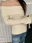 Elegant Expose Women's Off Shoulder Knit Sweater