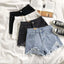 Rugged Rinse High Waist Denim Shorts