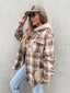 Rustic Comfort Long Sleeve Plaid Hooded Jacket