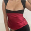 Women's Backless Satin Patchwork Tank Top