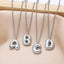 From A to Z Gold/Silver Bubble Letter Necklace