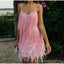 Women's Feather Sequins Mini Dress