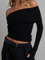 Show Some Shoulder Off Shoulder Long Sleeve Top