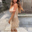 Women's Feather Sequins Mini Dress