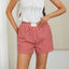 Lazy Day High Waist Striped Shorts