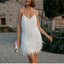 Women's Feather Sequins Mini Dress