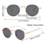 Trendy Round Sunglasses with Metal Frame