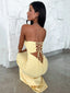 Yellow Delight Strapless Women's Dress