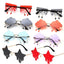 Ray of Fun Rimless Star Shape Sunglasses