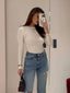 Women's Elegant and Shining Slim Pullover Top