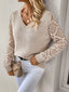 Knit Knack Effortless V Neck Pullover Knit Sweater