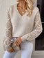 Knit Knack Effortless V Neck Pullover Knit Sweater