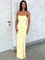 Yellow Delight Strapless Women's Dress