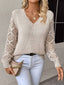 Knit Knack Effortless V Neck Pullover Knit Sweater